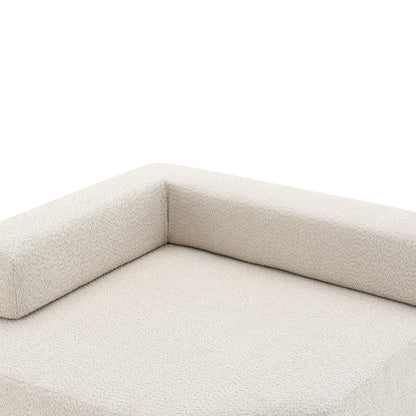 Canapé convertible moderne en U, cadre d'angle pour canapé modulaire sectionnel surdimensionné