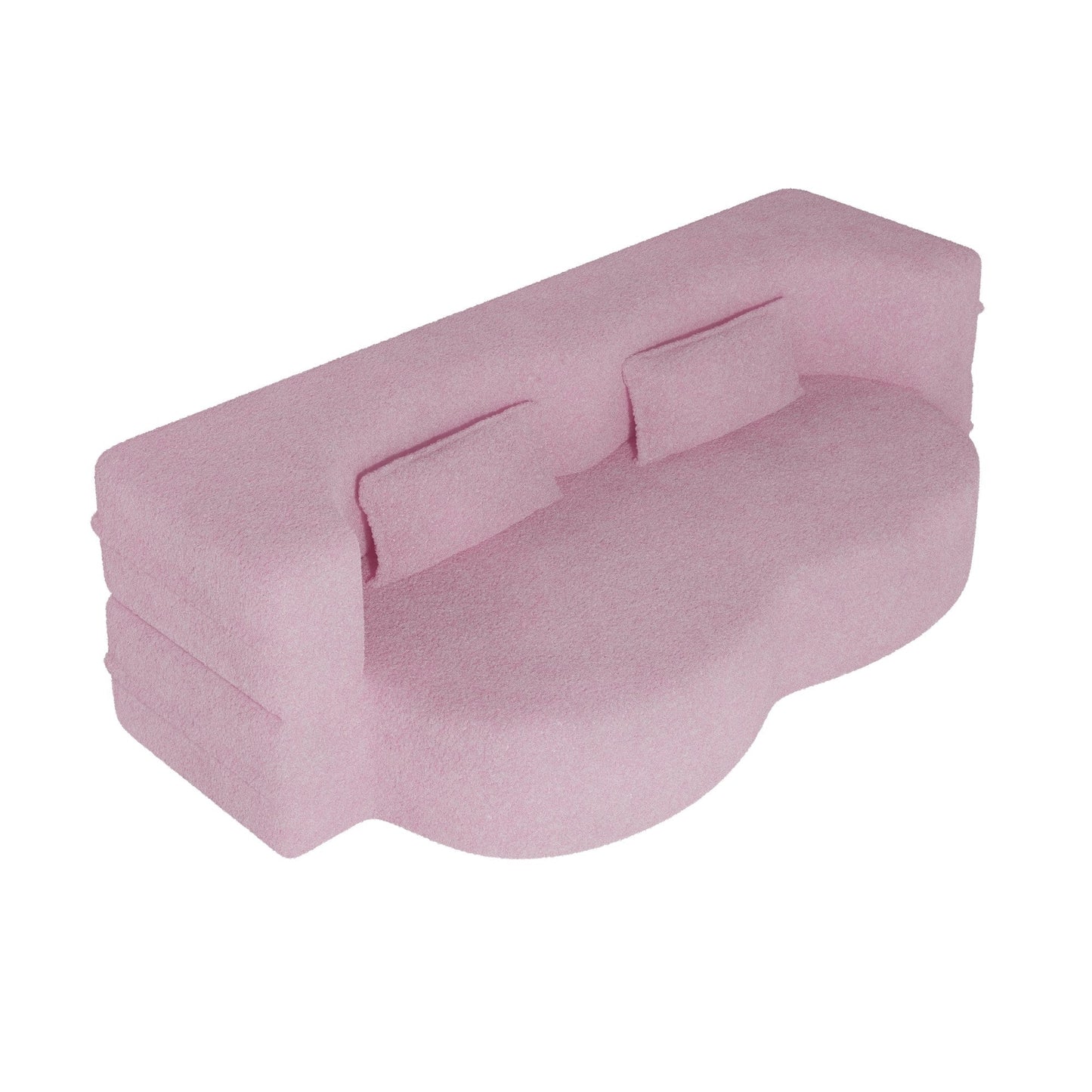 Canapé-lit moderne avec 2 oreillers et rembourrage en mousse