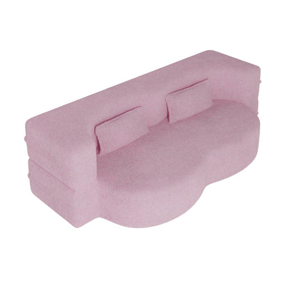 Canapé-lit moderne avec 2 oreillers et rembourrage en mousse