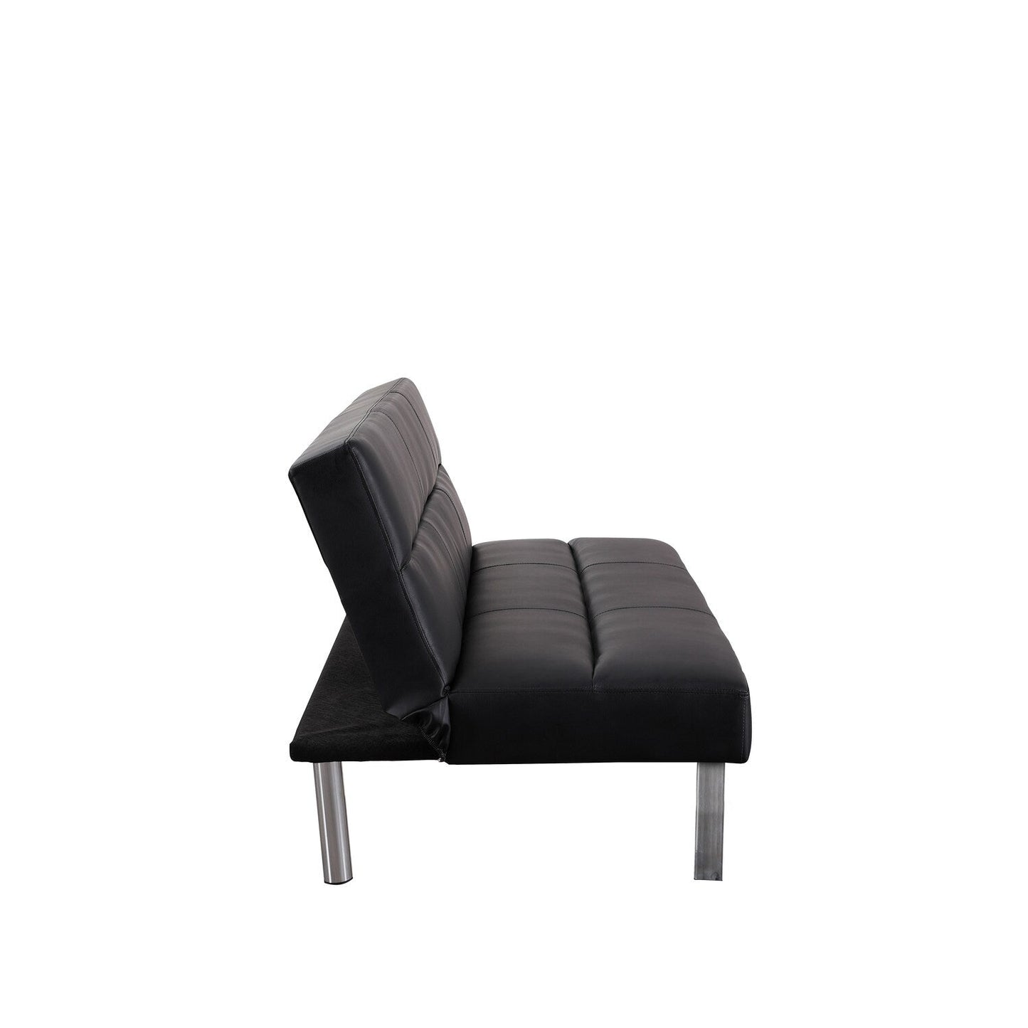 Canapé-lit futon moderne, canapé-lit futon convertible, canapé-lit en lin à dossier divisé pour salon