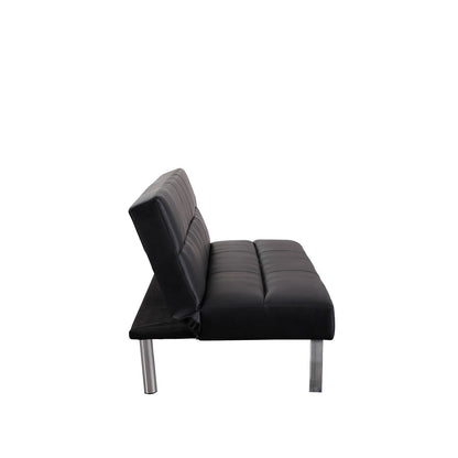 Canapé-lit futon moderne, canapé-lit futon convertible, canapé-lit en lin à dossier divisé pour salon