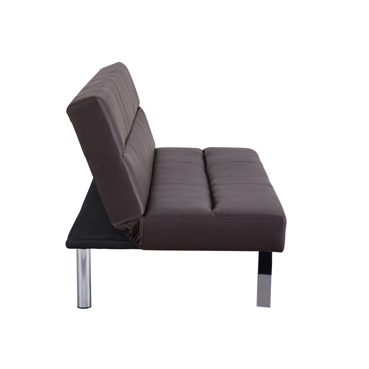 Canapé-lit futon moderne, canapé-lit futon convertible, canapé-lit en lin à dossier divisé pour salon