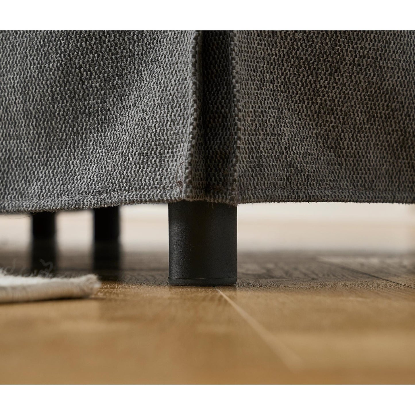 Canapé d'angle sectionnel réversible 5 places en forme de L moderne avec accoudoirs roulés pour salon appartement