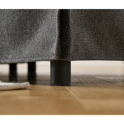 Canapé d'angle sectionnel réversible 5 places en forme de L moderne avec accoudoirs roulés pour salon appartement