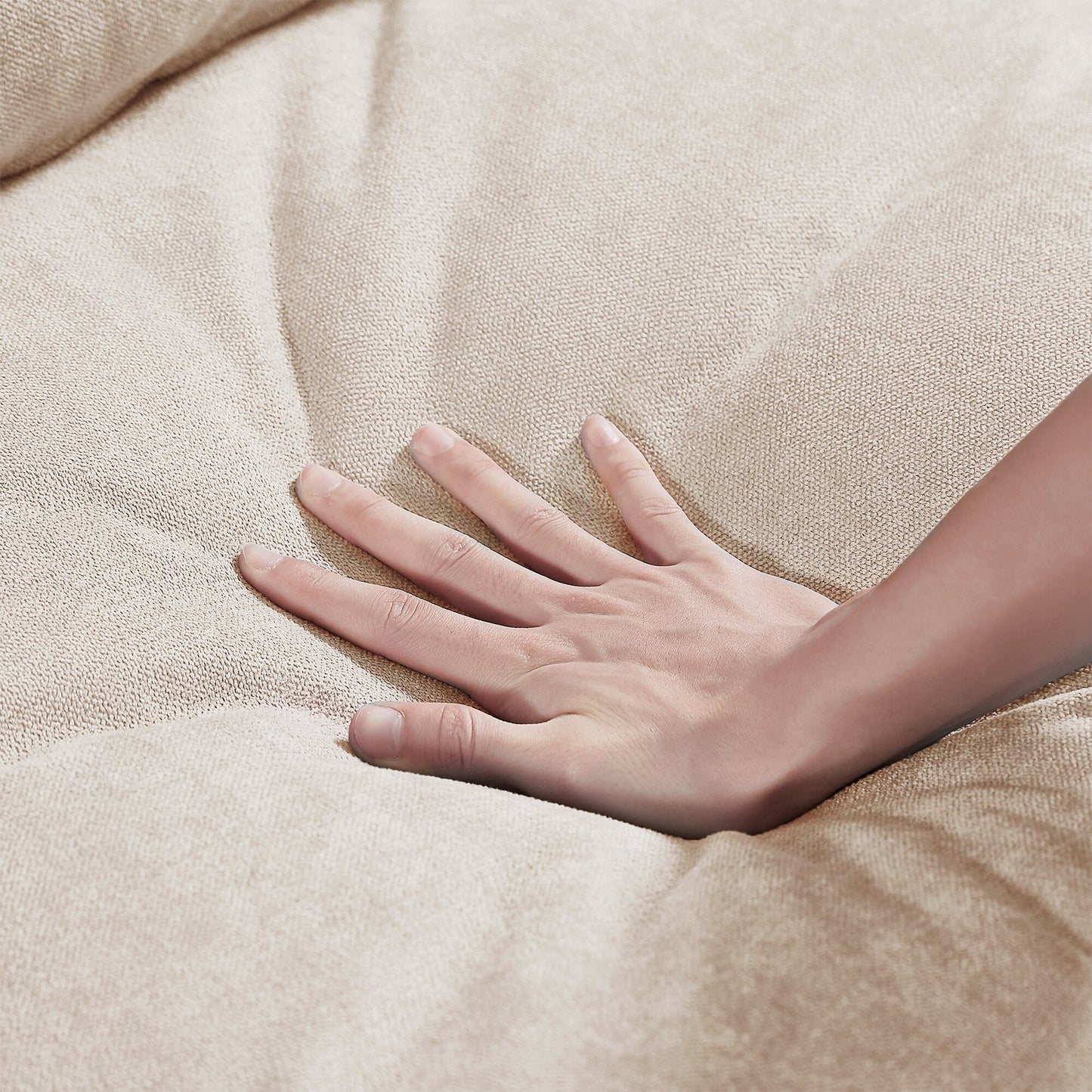 Canapé sectionnel moderne en forme de L avec méridienne réversible et coussins pour le salon