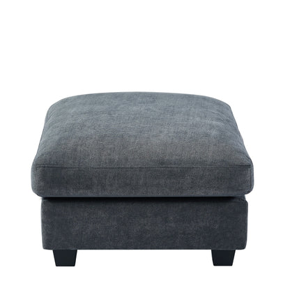 Canapé sectionnel moderne en forme de L avec méridienne réversible et coussins pour le salon