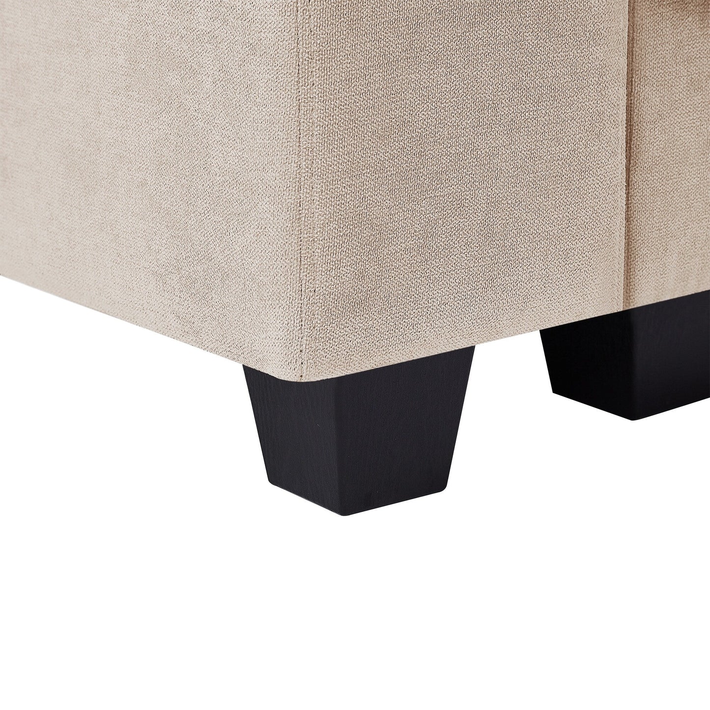 Canapé sectionnel moderne en forme de L avec méridienne réversible et coussins pour le salon