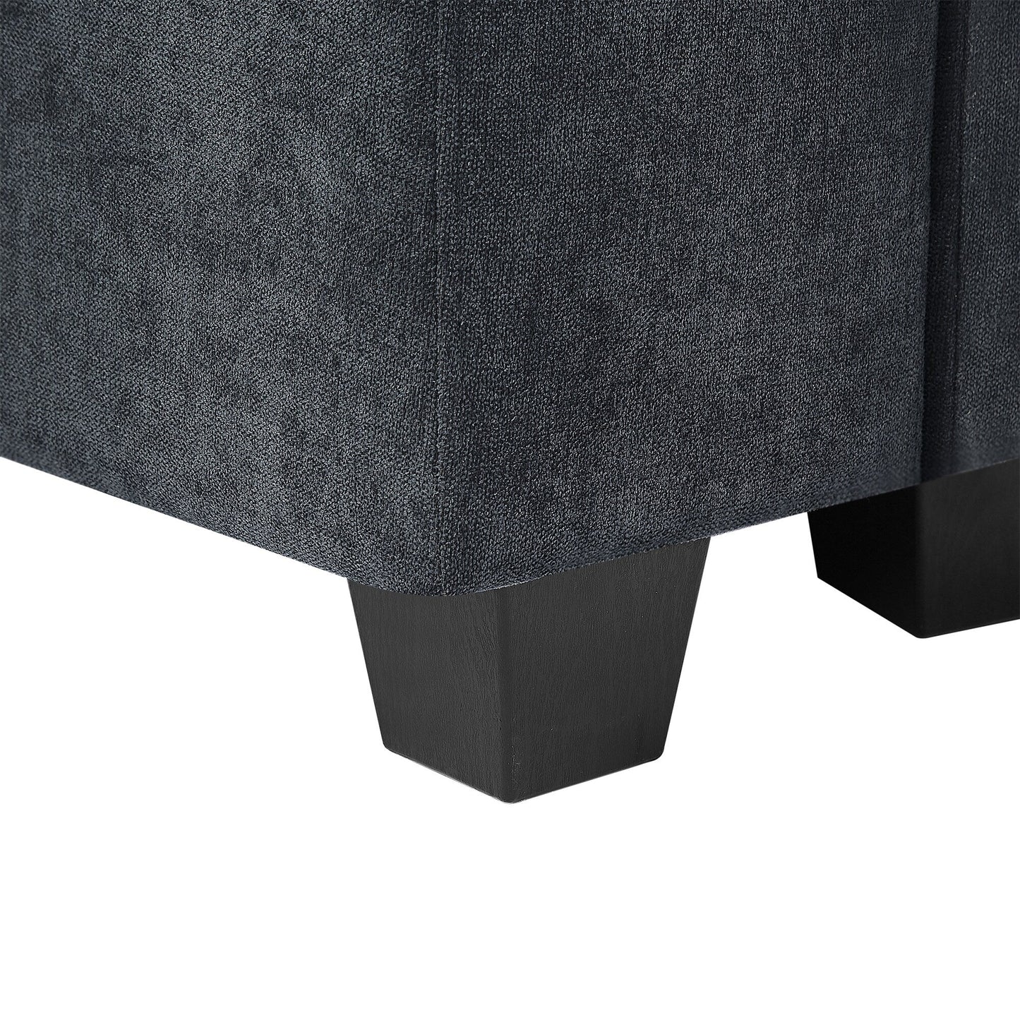 Canapé sectionnel moderne en forme de L avec méridienne réversible et coussins pour le salon