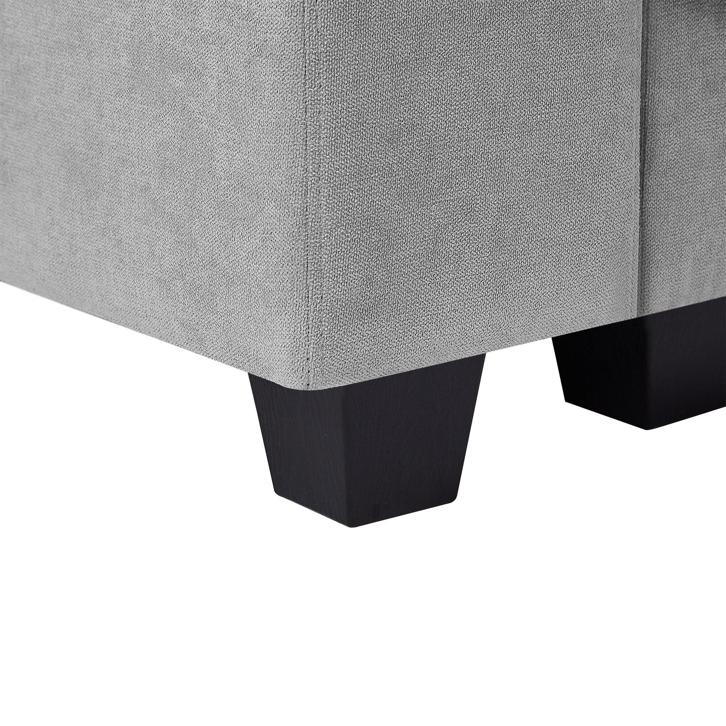 Canapé sectionnel moderne en forme de L avec méridienne réversible et coussins pour le salon