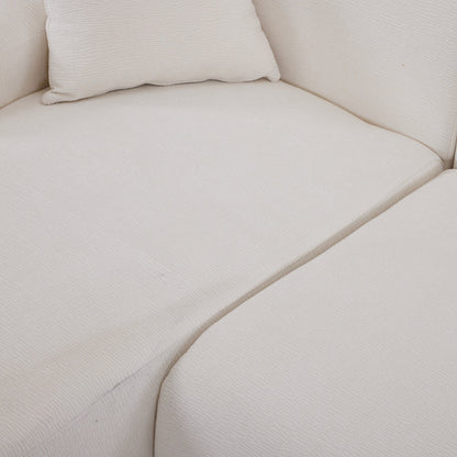 Canapé sectionnel moderne en forme de L, 2 pièces, avec assise profonde pour salon