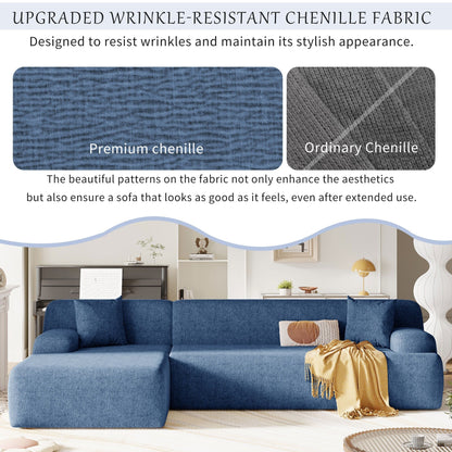 Canapé sectionnel moderne en forme de L, 2 pièces, avec assise profonde pour salon