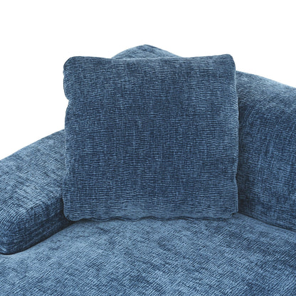 Canapé sectionnel moderne en forme de L, 2 pièces, avec assise profonde pour salon