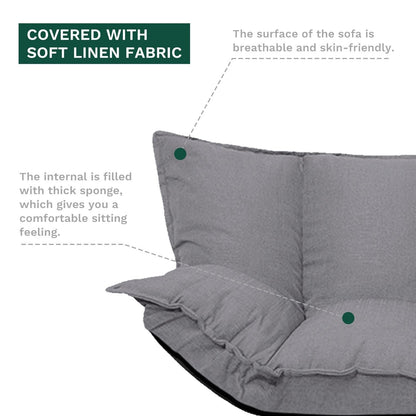 Canapé paresseux moderne et mignon, ensembles de futons, canapé-lit réglable et confortable