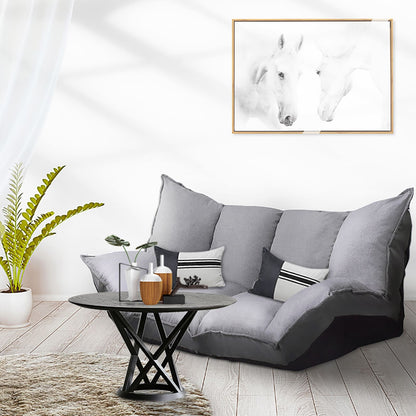 Canapé paresseux moderne et mignon, ensembles de futons, canapé-lit réglable et confortable