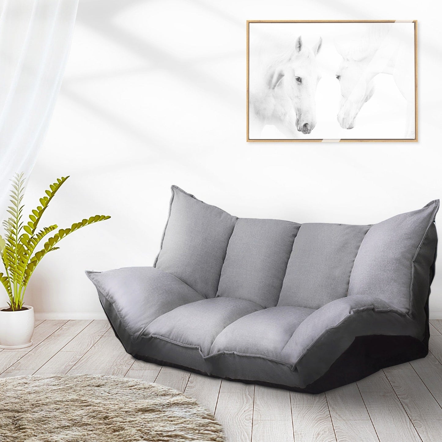 Canapé paresseux moderne et mignon, ensembles de futons, canapé-lit réglable et confortable