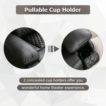 Fauteuil de massage chauffant et inclinable en cuir moderne pour personnes âgées