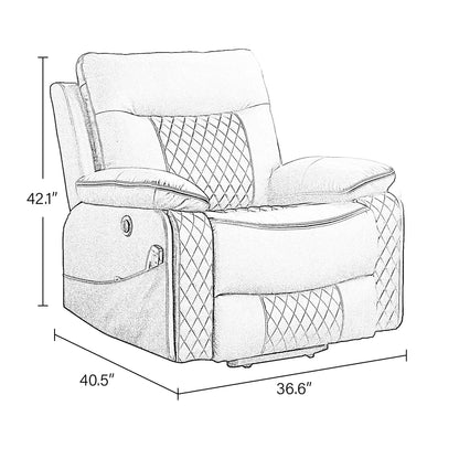Fauteuil de massage chauffant et inclinable en cuir moderne pour personnes âgées