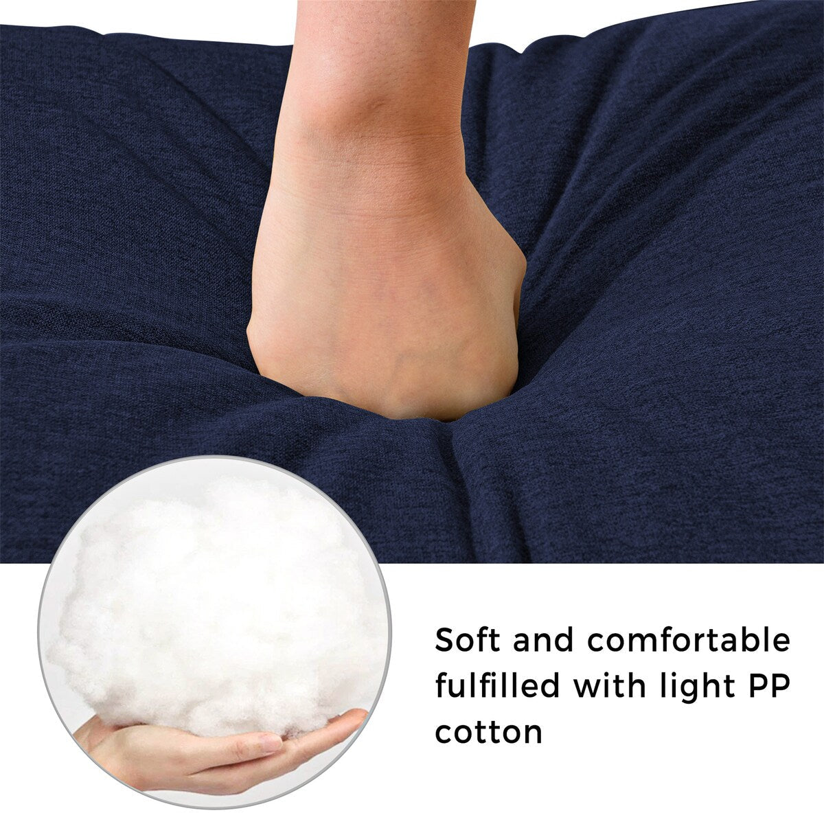 Fauteuil d'angle moderne en lin par Harper&amp;Bright Designs