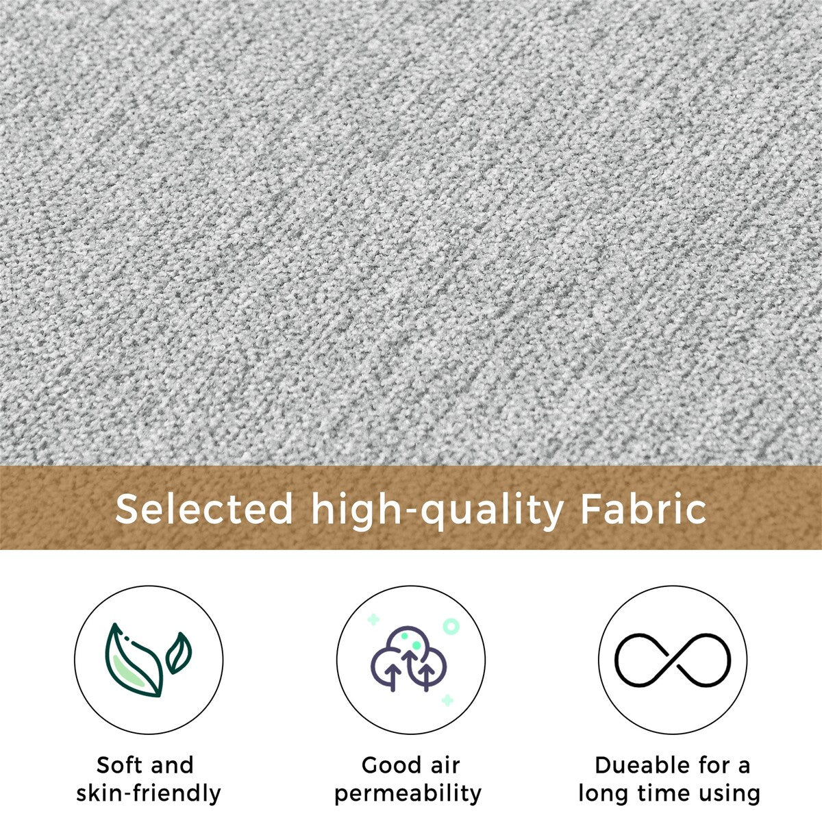 Fauteuil d'angle moderne en lin par Harper&amp;Bright Designs