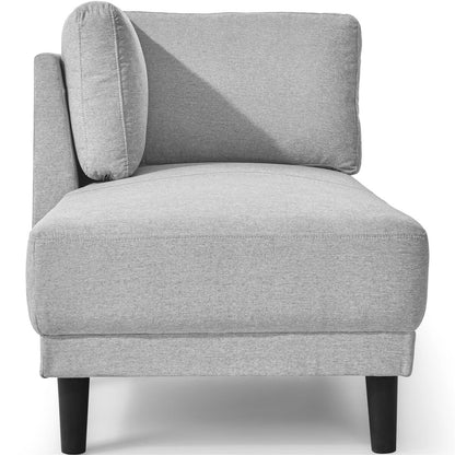 Fauteuil d'angle moderne en lin par Harper&amp;Bright Designs
