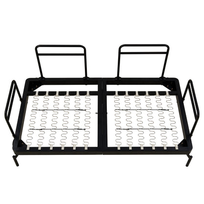 Canapé causeuse moderne avec ports USB flexibles et accoudoirs cylindriques uniques