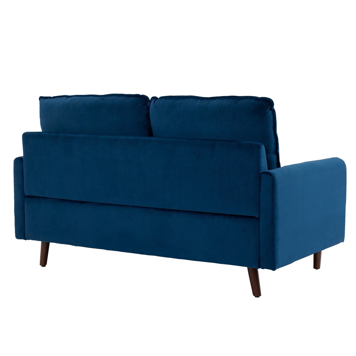 Canapé causeuse moderne en velours avec pieds en bois