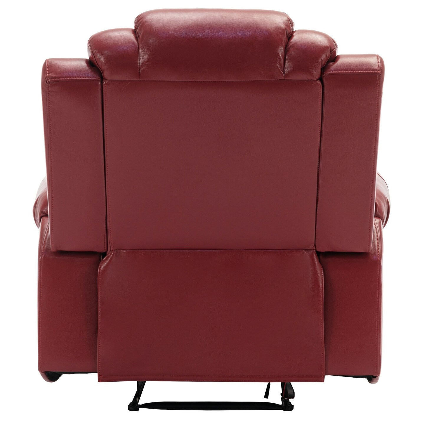 Fauteuil inclinable manuel moderne pour home cinéma avec bande lumineuse LED, dossier réglable et repose-pieds pour salon ou chambre