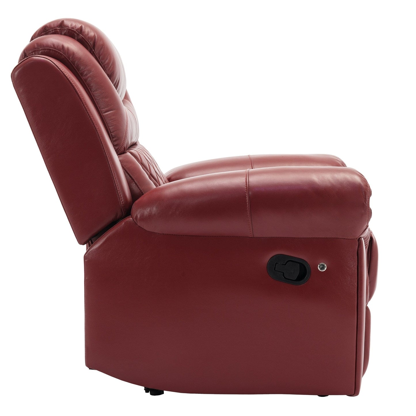 Fauteuil inclinable manuel moderne pour home cinéma avec bande lumineuse LED, dossier réglable et repose-pieds pour salon ou chambre