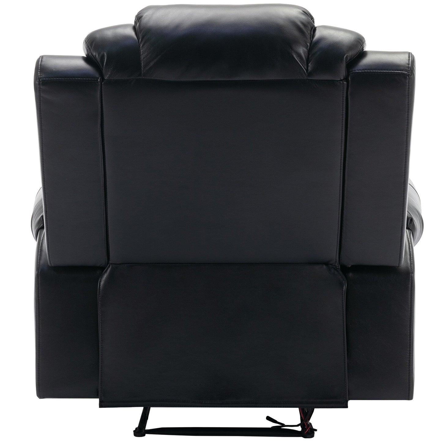 Fauteuil inclinable manuel moderne pour home cinéma avec bande lumineuse LED, dossier réglable et repose-pieds pour salon ou chambre