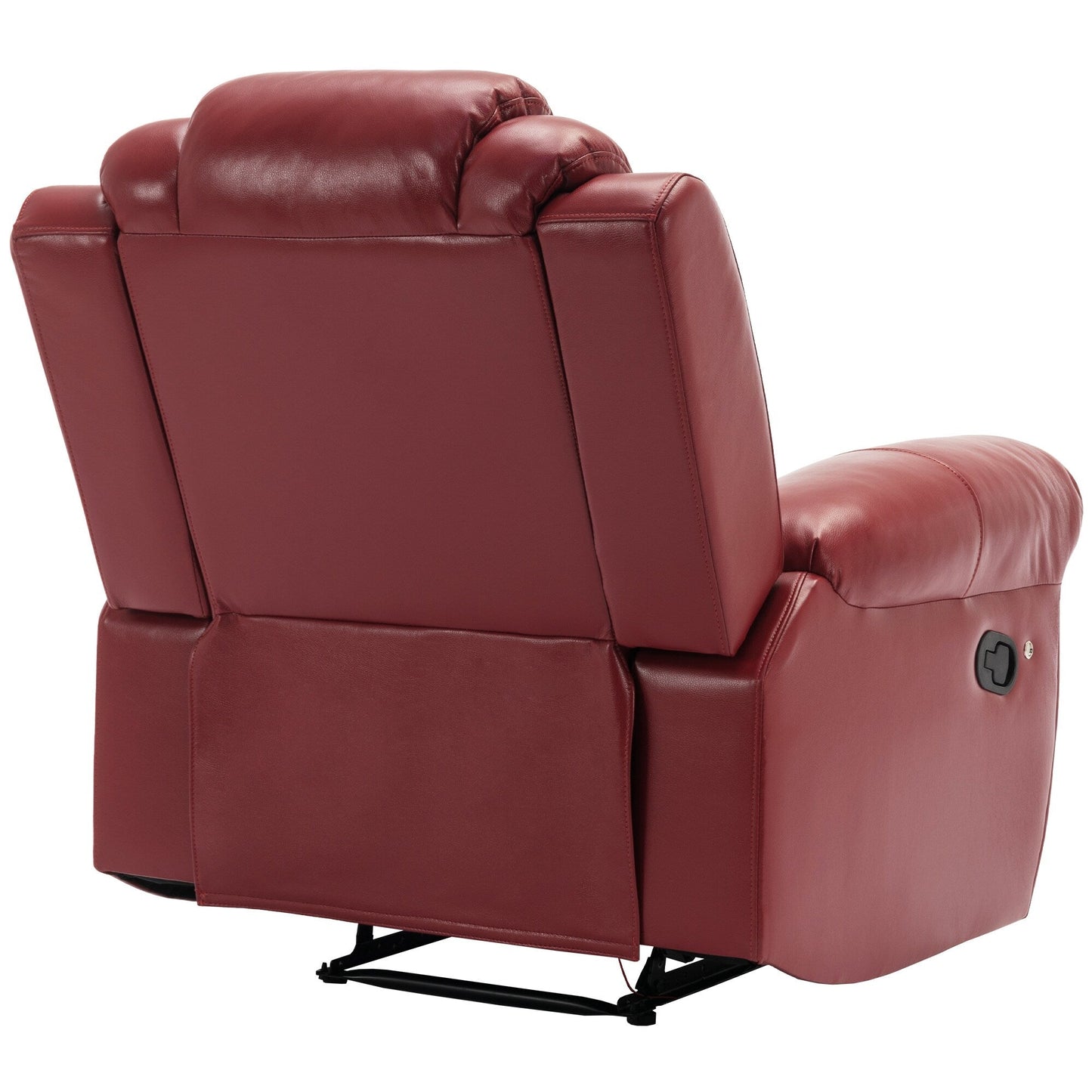 Fauteuil inclinable manuel moderne pour home cinéma avec bande lumineuse LED, dossier réglable et repose-pieds pour salon ou chambre