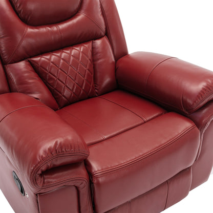 Fauteuil inclinable manuel moderne pour home cinéma avec bande lumineuse LED, dossier réglable et repose-pieds pour salon ou chambre