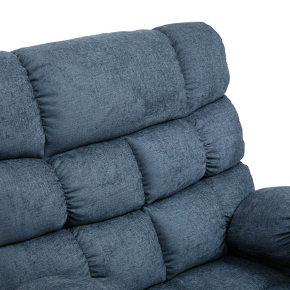 Fauteuil de massage inclinable moderne avec coussins capitonnés, 5 modes, télécommande et inclinaison manuelle