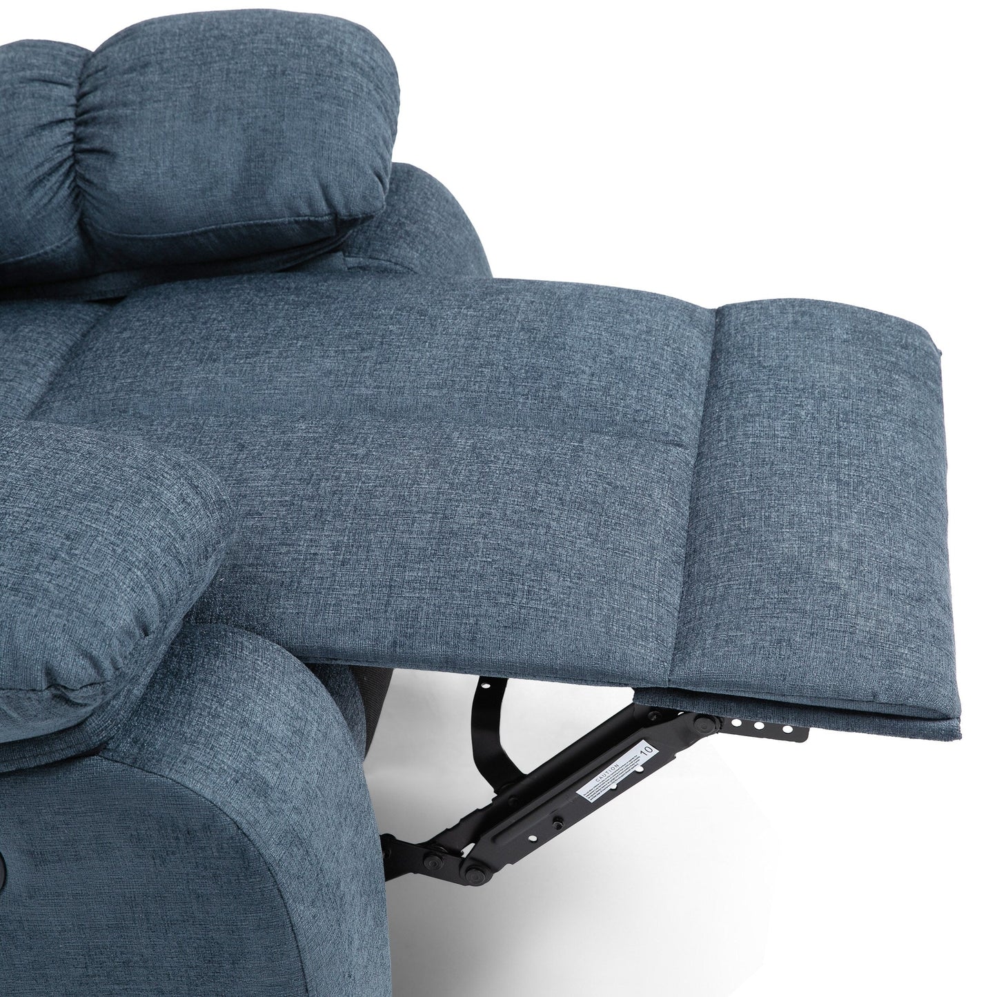 Fauteuil de massage inclinable moderne avec coussins capitonnés, 5 modes, télécommande et inclinaison manuelle
