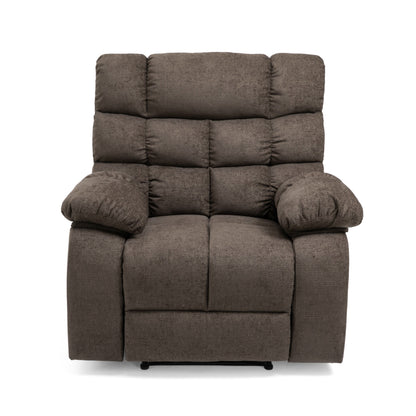 Fauteuil de massage inclinable moderne avec coussins capitonnés, 5 modes, télécommande et inclinaison manuelle