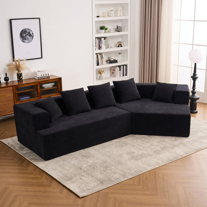 Canapé moderne en mousse à mémoire de forme avec revêtement en tissu chenille