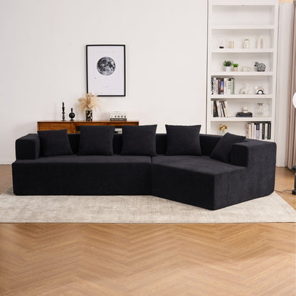 Canapé moderne en mousse à mémoire de forme avec revêtement en tissu chenille