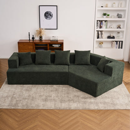 Canapé moderne en mousse à mémoire de forme avec revêtement en tissu chenille