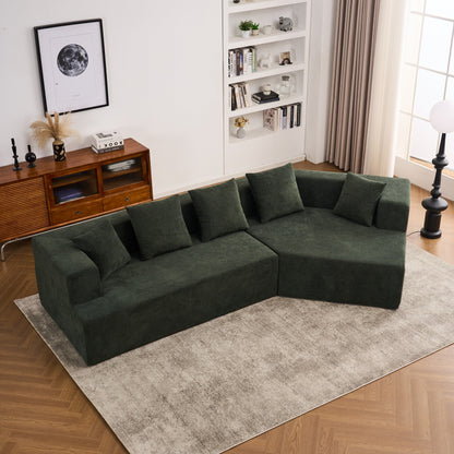 Canapé moderne en mousse à mémoire de forme avec revêtement en tissu chenille