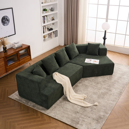 Canapé moderne en mousse à mémoire de forme avec revêtement en tissu chenille