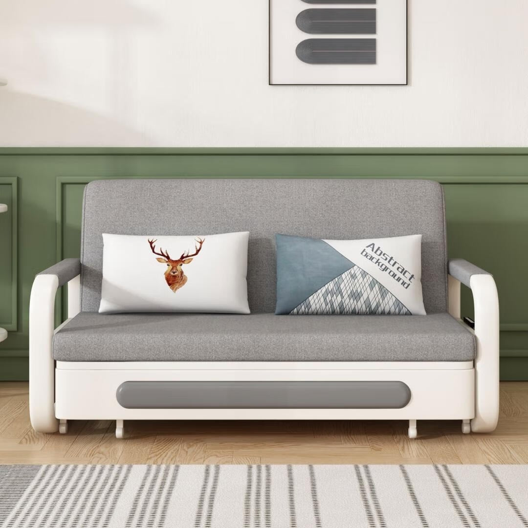 Canapé-lit moderne en mousse à mémoire de forme avec rangement