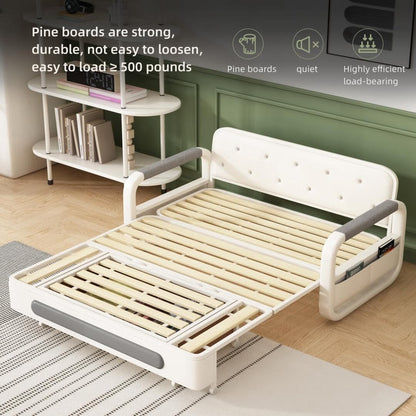 Canapé-lit moderne en mousse à mémoire de forme avec rangement