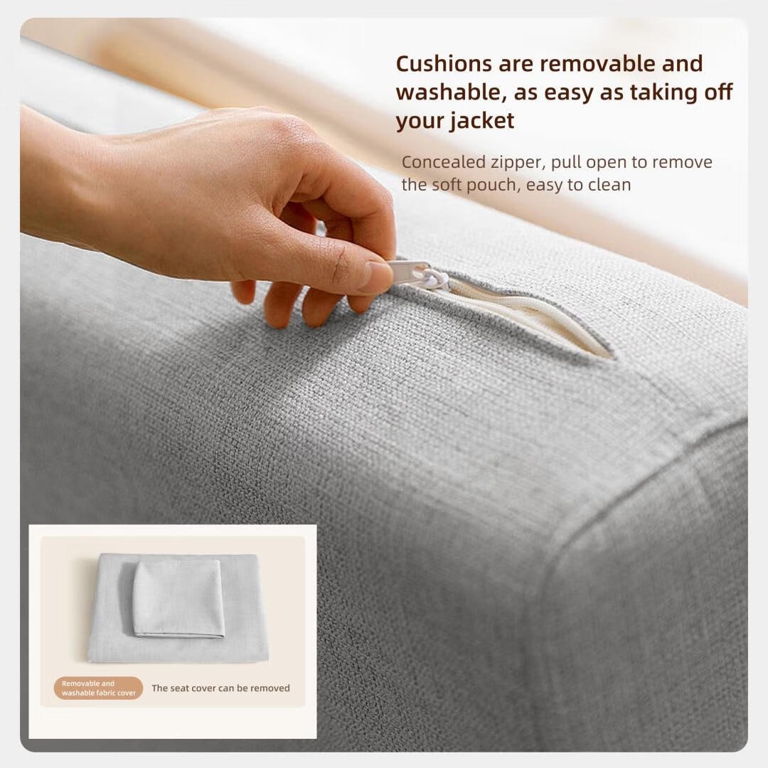 Canapé-lit moderne en mousse à mémoire de forme avec rangement