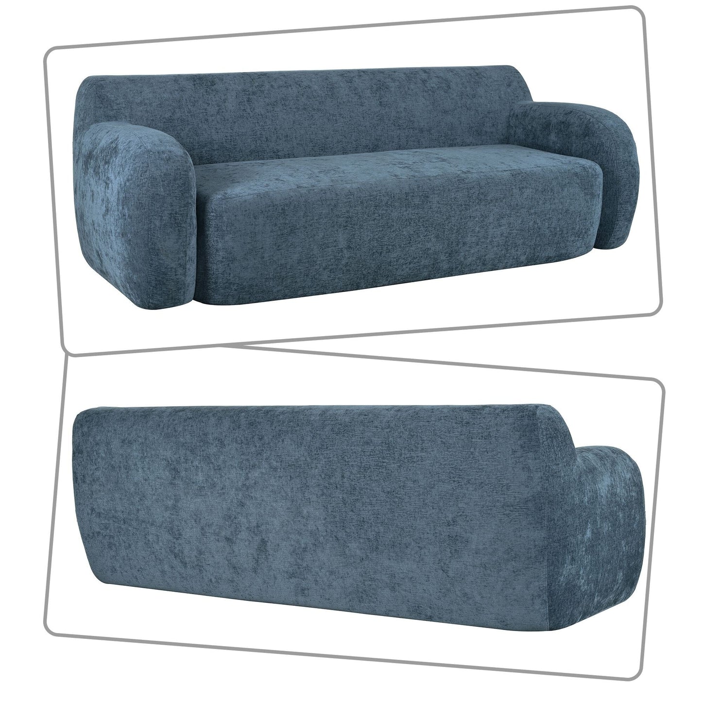 Canapé poire minimaliste moderne avec rembourrage en mousse haute résilience pour chambre à coucher, salon, appartement, dortoir, salon