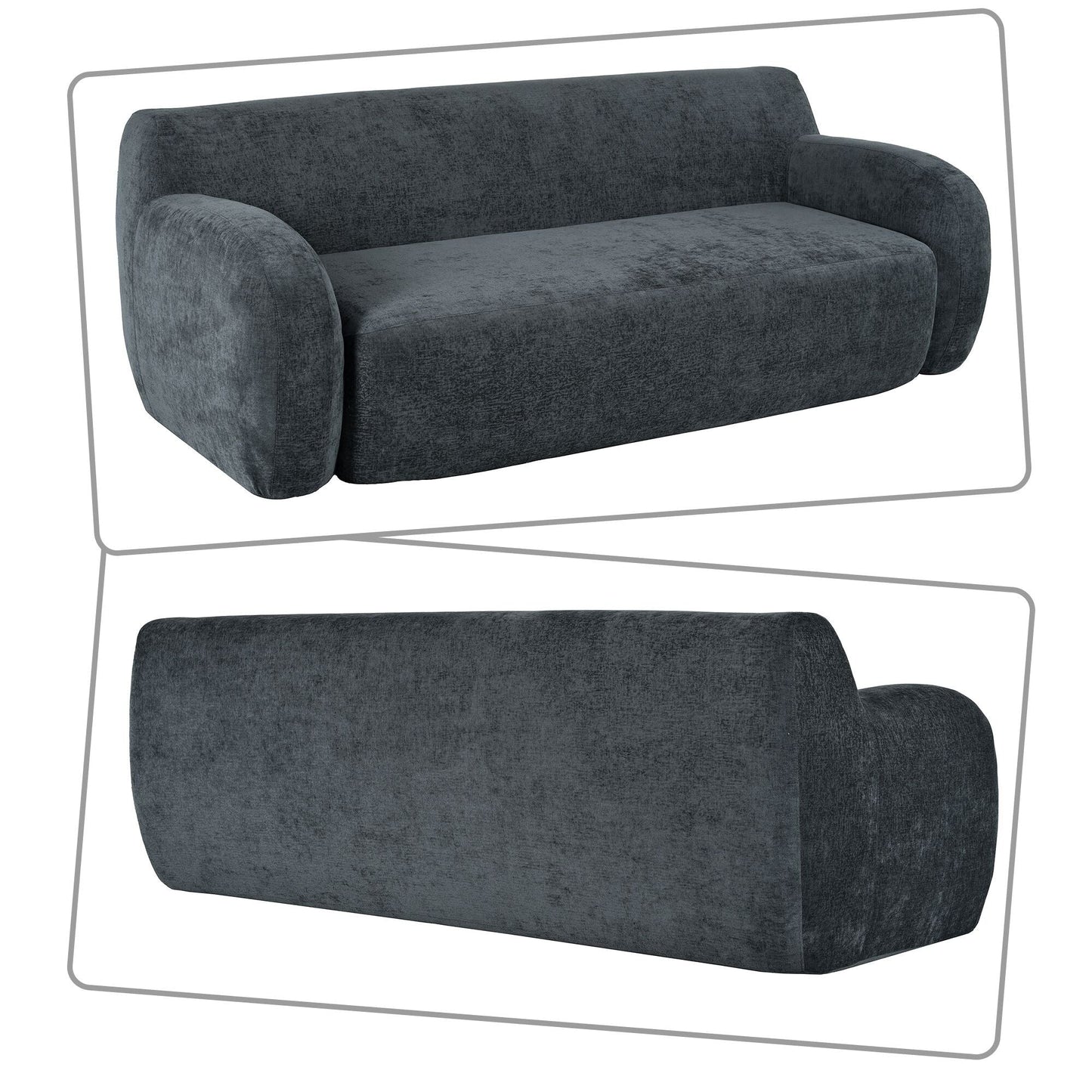 Canapé poire minimaliste moderne avec rembourrage en mousse haute résilience pour chambre à coucher, salon, appartement, dortoir, salon