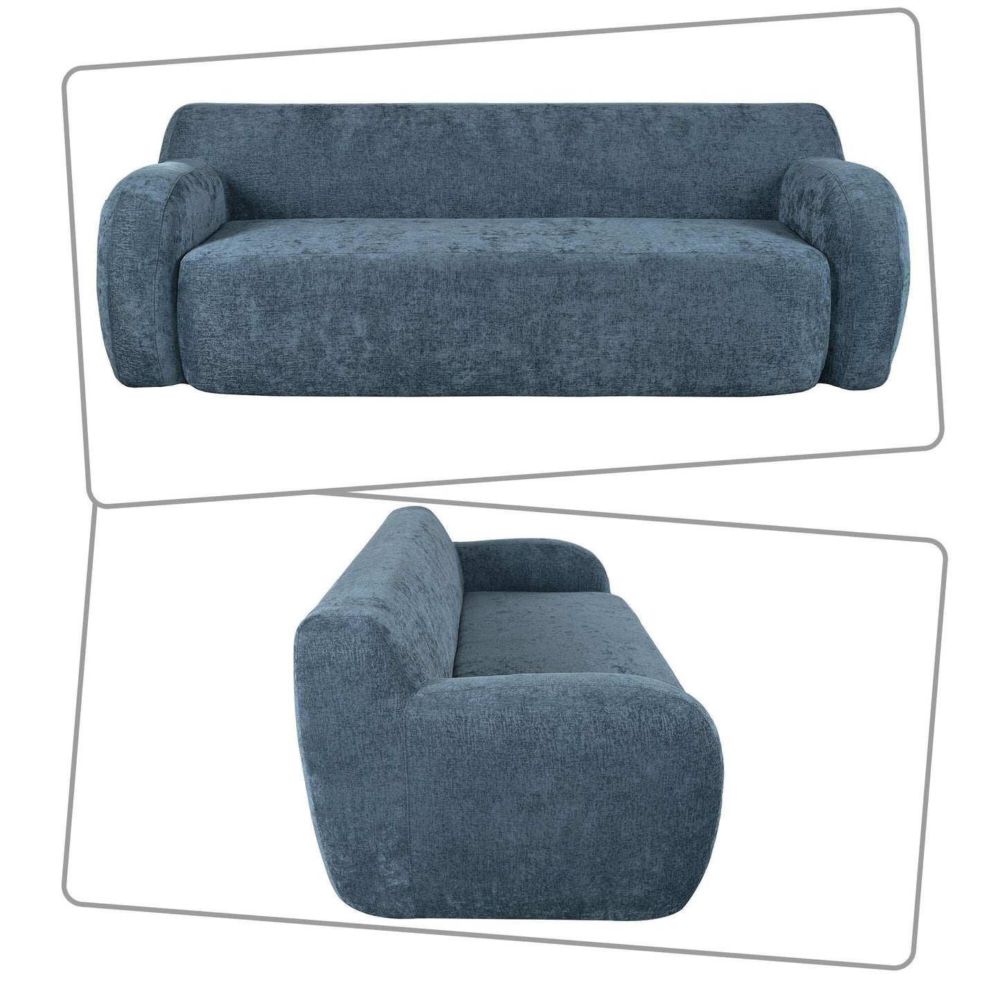 Canapé poire minimaliste moderne avec rembourrage en mousse haute résilience pour chambre à coucher, salon, appartement, dortoir, salon