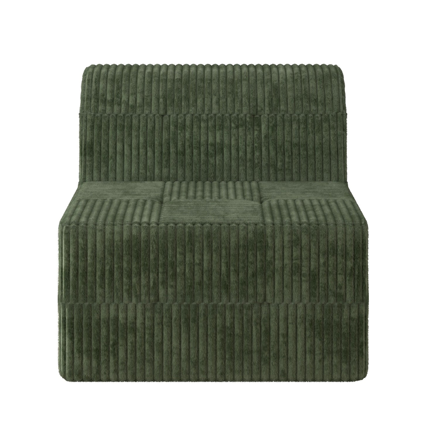 Canapé-lit modulaire moderne et minimaliste sans accoudoirs, siège simple, pour salon et chambre à coucher