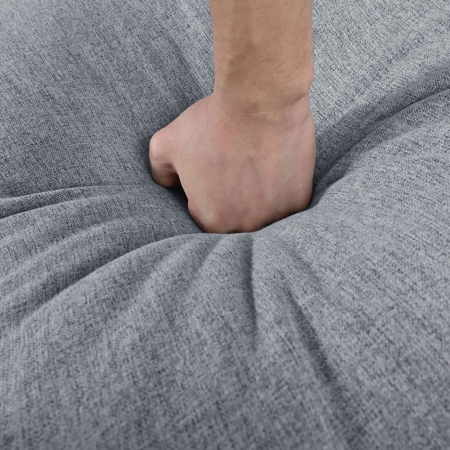 Canapé modulaire moderne en U avec pouf amovible et coussins pour le salon