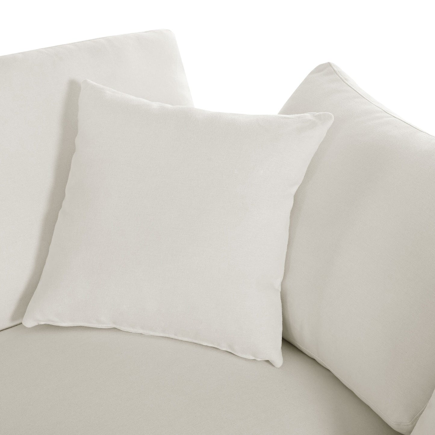 Canapé modulaire moderne en U avec pouf amovible et coussins pour le salon