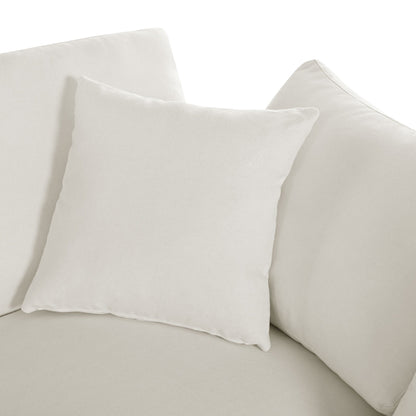 Canapé modulaire moderne en U avec pouf amovible et coussins pour le salon