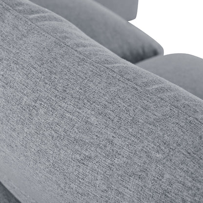 Canapé modulaire moderne en U avec pouf amovible et coussins pour le salon